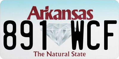 AR license plate 891WCF