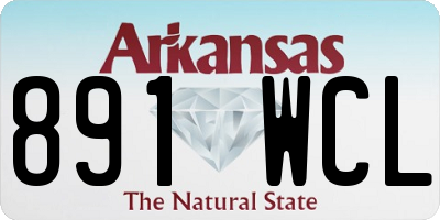 AR license plate 891WCL