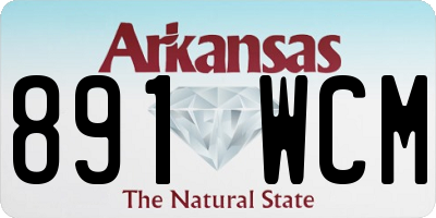 AR license plate 891WCM