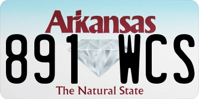 AR license plate 891WCS