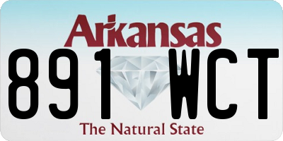 AR license plate 891WCT