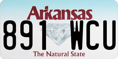 AR license plate 891WCU