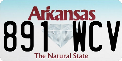 AR license plate 891WCV