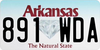 AR license plate 891WDA