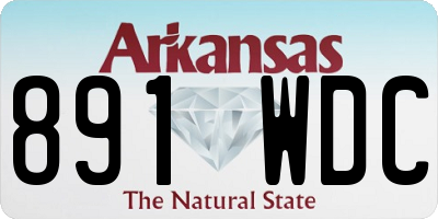 AR license plate 891WDC