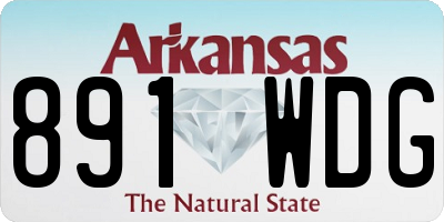 AR license plate 891WDG