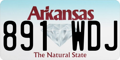AR license plate 891WDJ