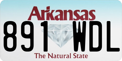 AR license plate 891WDL