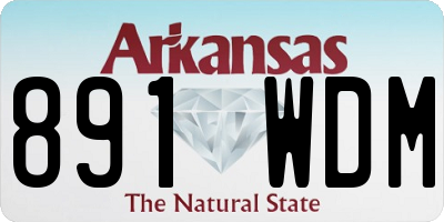 AR license plate 891WDM
