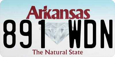 AR license plate 891WDN