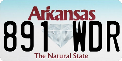 AR license plate 891WDR