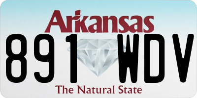 AR license plate 891WDV