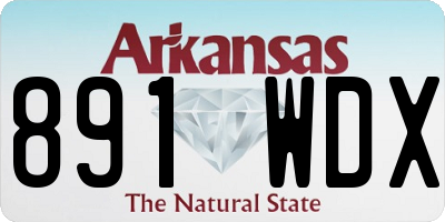 AR license plate 891WDX