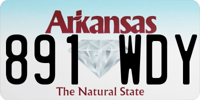 AR license plate 891WDY