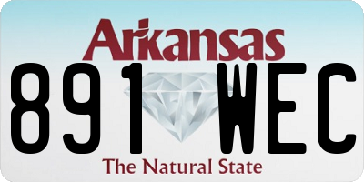 AR license plate 891WEC