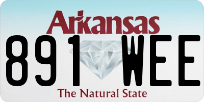 AR license plate 891WEE