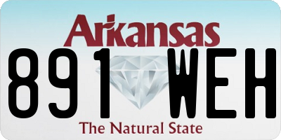 AR license plate 891WEH