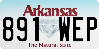 AR license plate 891WEP