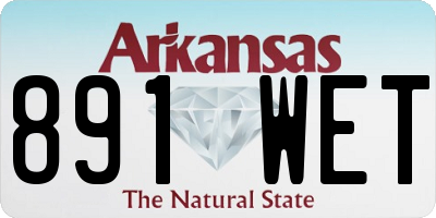AR license plate 891WET