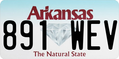 AR license plate 891WEV
