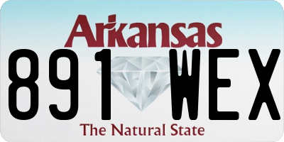 AR license plate 891WEX