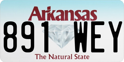 AR license plate 891WEY