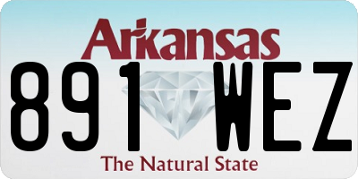 AR license plate 891WEZ