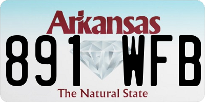 AR license plate 891WFB