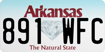 AR license plate 891WFC