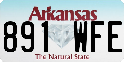 AR license plate 891WFE