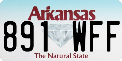 AR license plate 891WFF