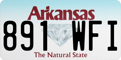 AR license plate 891WFI