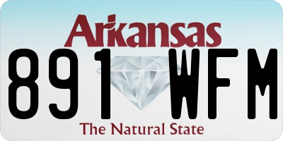 AR license plate 891WFM