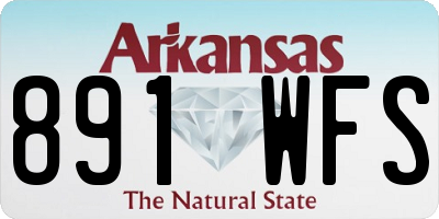 AR license plate 891WFS