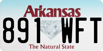 AR license plate 891WFT