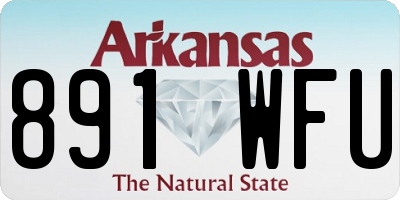 AR license plate 891WFU