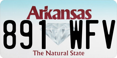 AR license plate 891WFV
