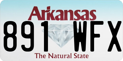 AR license plate 891WFX