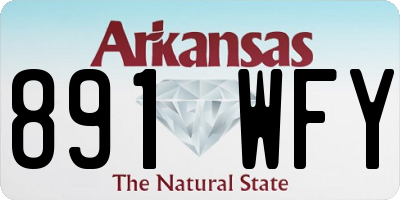 AR license plate 891WFY