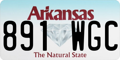 AR license plate 891WGC