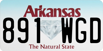 AR license plate 891WGD