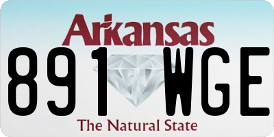 AR license plate 891WGE