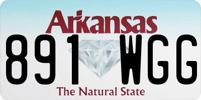 AR license plate 891WGG