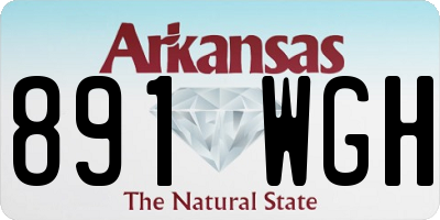 AR license plate 891WGH