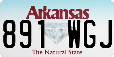 AR license plate 891WGJ