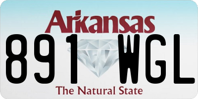 AR license plate 891WGL
