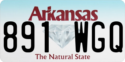 AR license plate 891WGQ