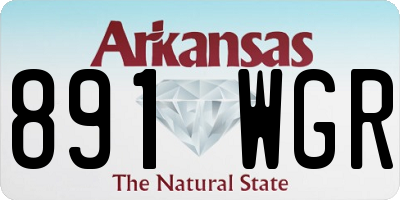 AR license plate 891WGR