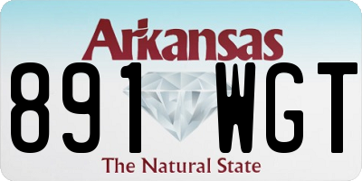 AR license plate 891WGT