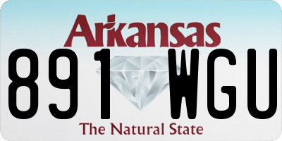AR license plate 891WGU